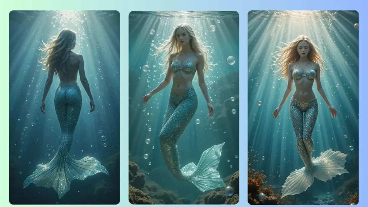 Cách tạo trend nàng tiên cá AI Mermaid siêu HOT trên TikTok đơn giản.