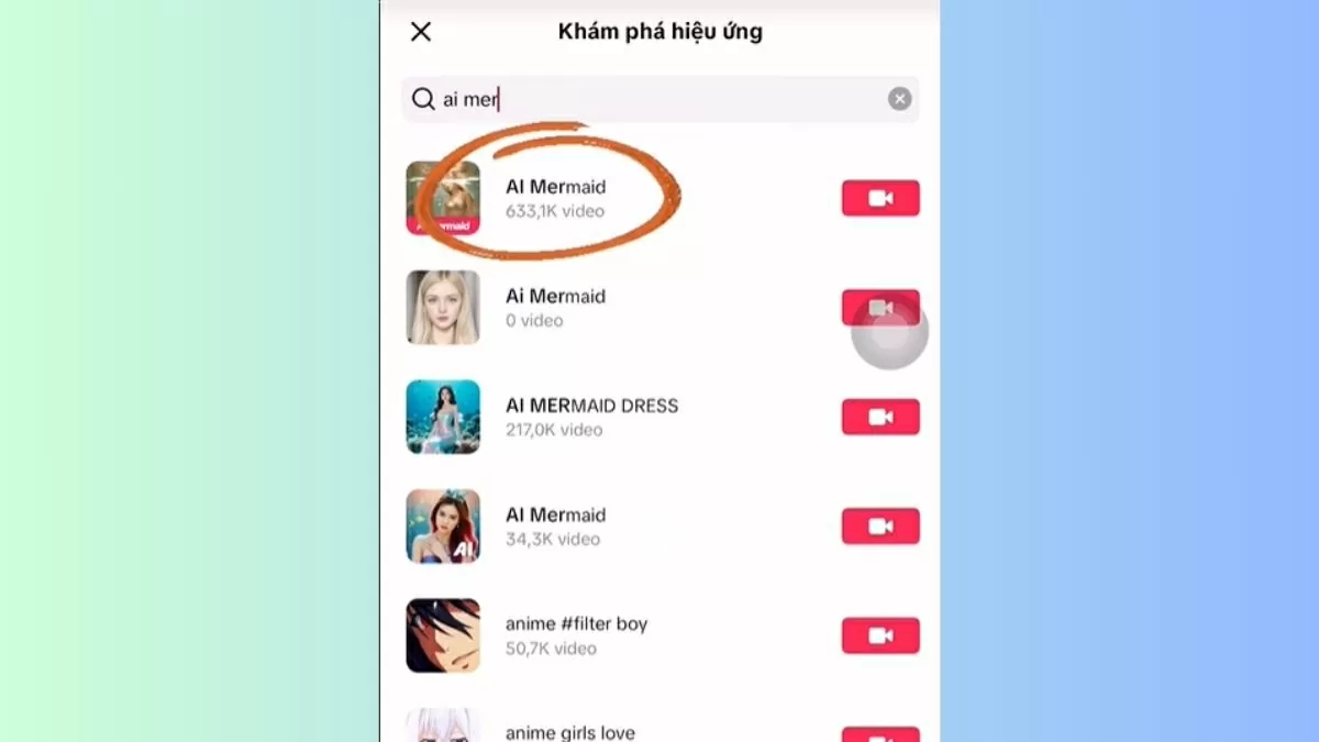 Gõ từ khóa “AI Mermaid”. Gõ từ khóa “AI Mermaid”.