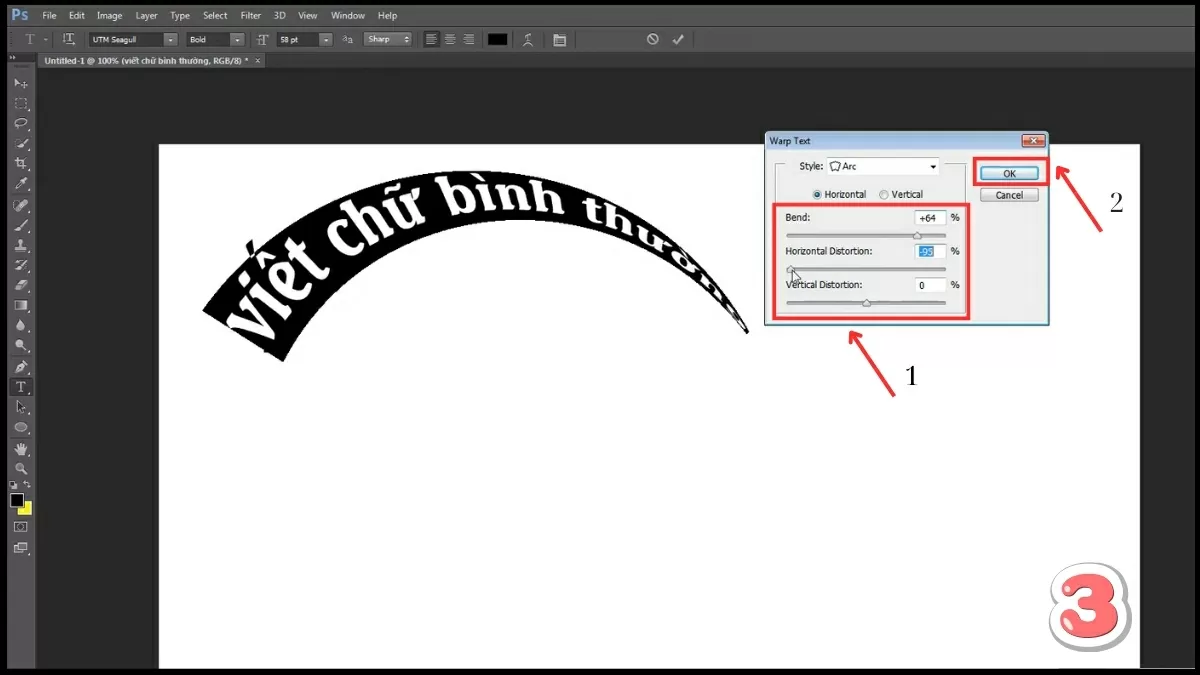 Dùng các thanh điều chỉnh.