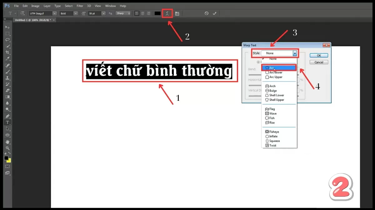 Bôi đen đoạn chữ đã nhập. Bôi đen đoạn chữ đã nhập.