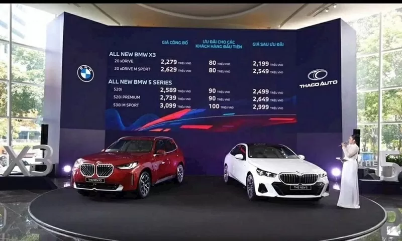 Giá xe BMW X3 2025 khời điểm từ 2,279 tỷ đồng Giá xe BMW X3 2025 khời điểm từ 2,279 tỷ đồng