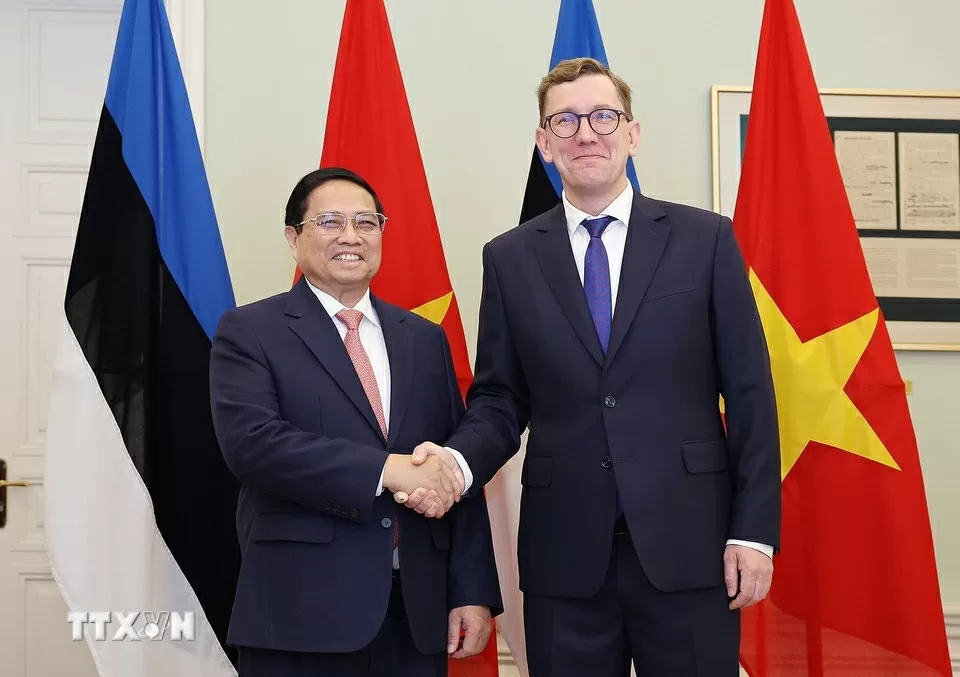 Hai Thủ tướng hội đàm: Estonia sẵn sàng sát cánh cùng Việt Nam trong quá trình chuyển đổi số, đổi mới sáng tạo