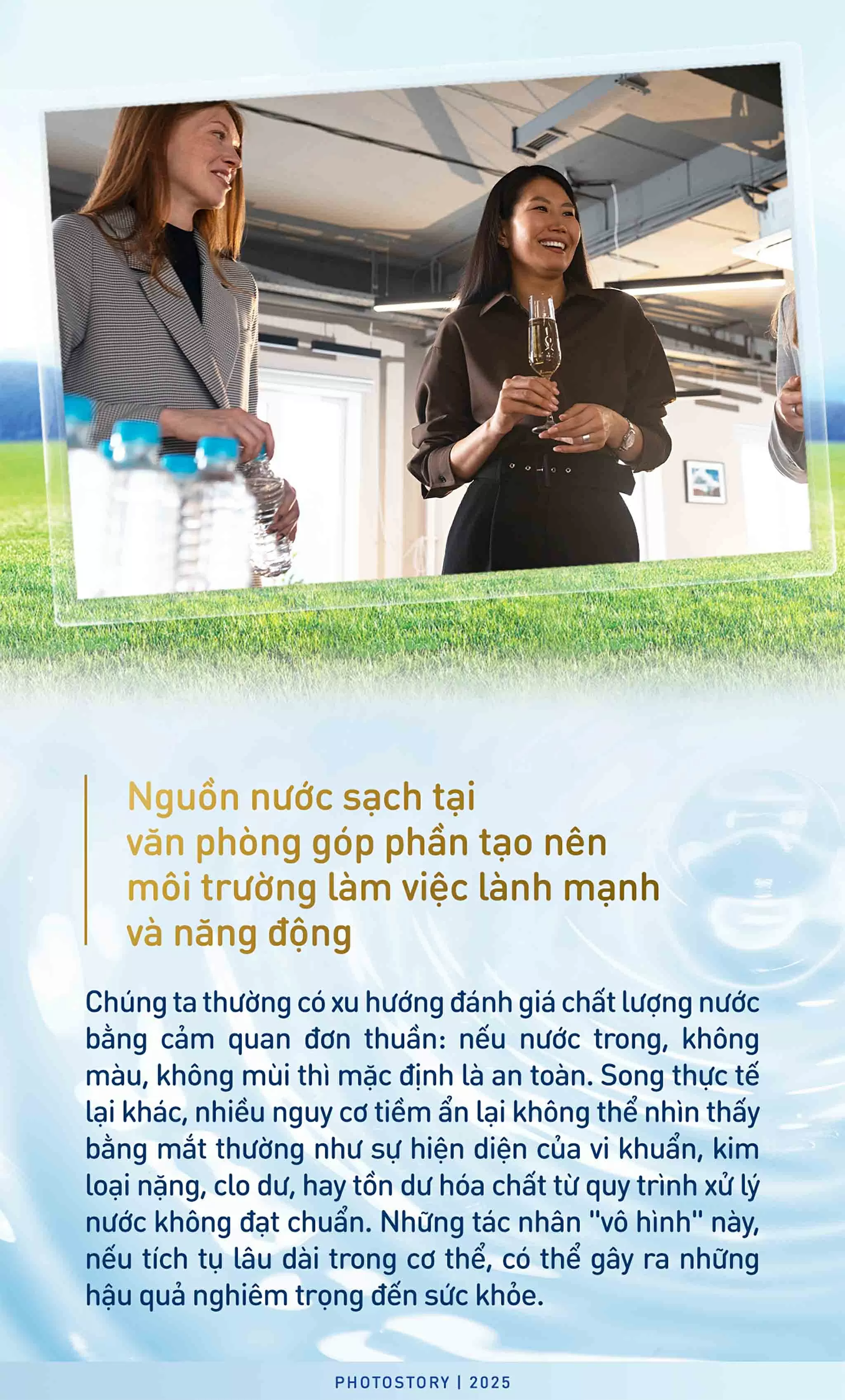 Đầu tư cho sức khỏe bền vững của doanh nghiệp: Từ những ly nước tinh khiết mỗi ngày