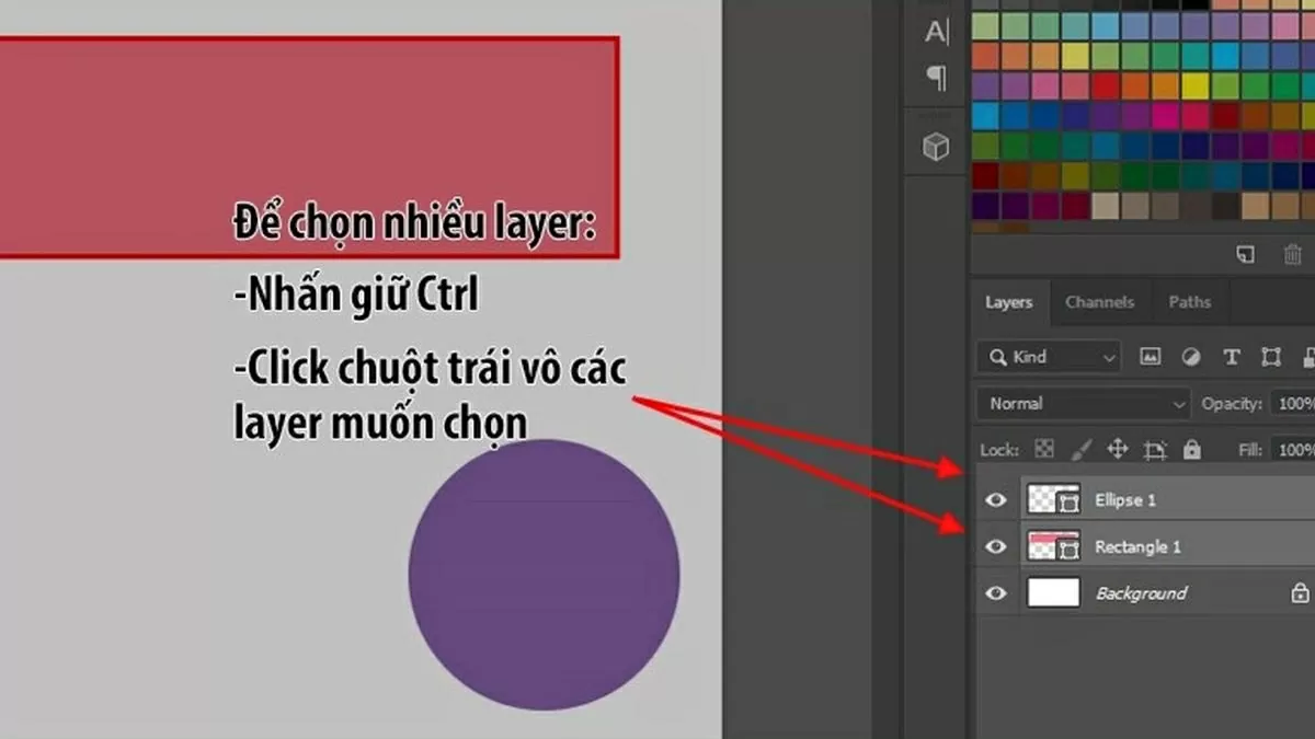 Giữ phím Ctrl (hoặc Cmd trên Mac).