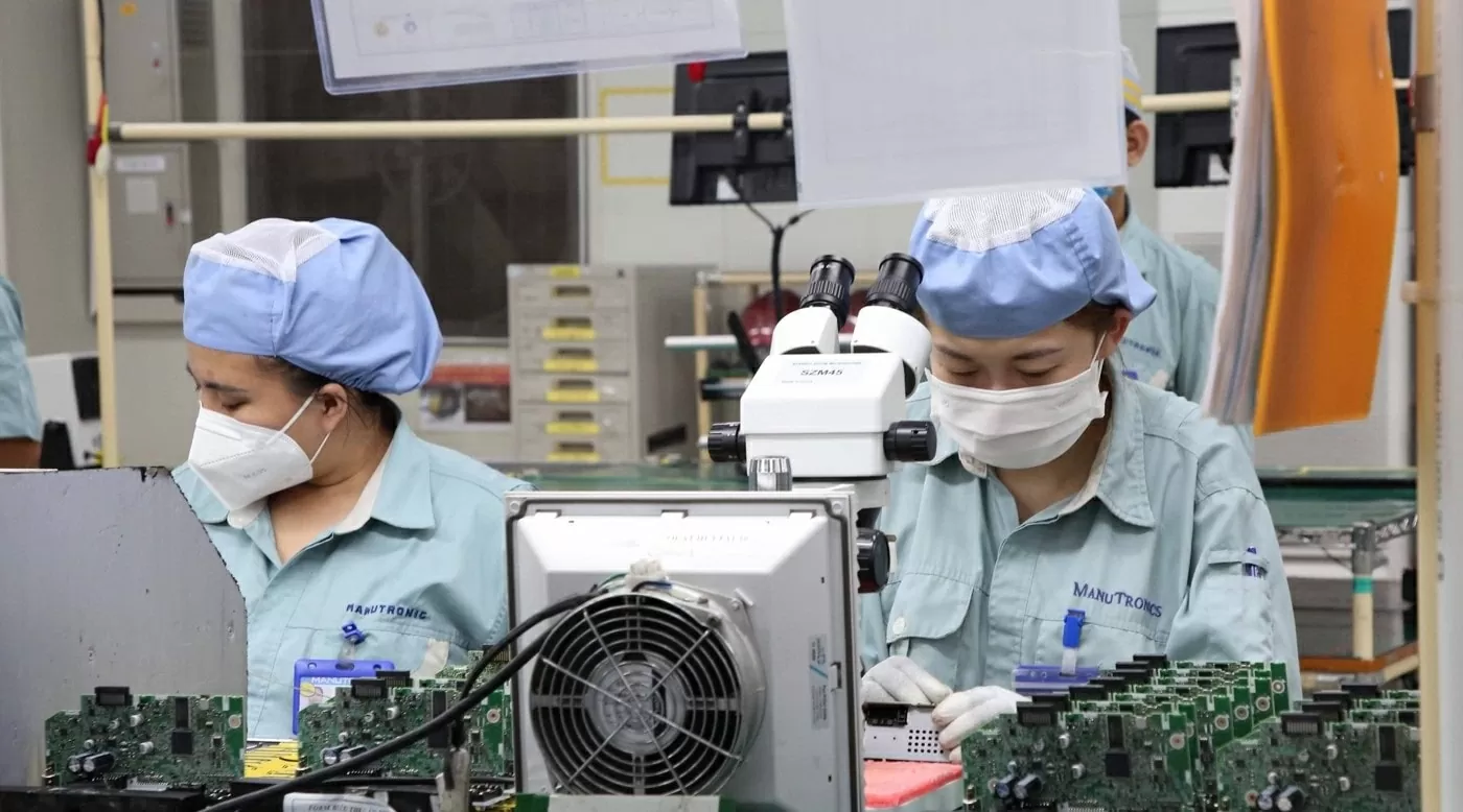 Sản xuất tại Công ty Cổ phần Manutronics Việt Nam (KCN Tiên Sơn). (Nguồn: Cổng Thông tin điện tử Bắc Ninh) Sản xuất tại Công ty Cổ phần Manutronics Việt Nam (KCN Tiên Sơn). (Nguồn: Cổng Thông tin điện tử Bắc Ninh)