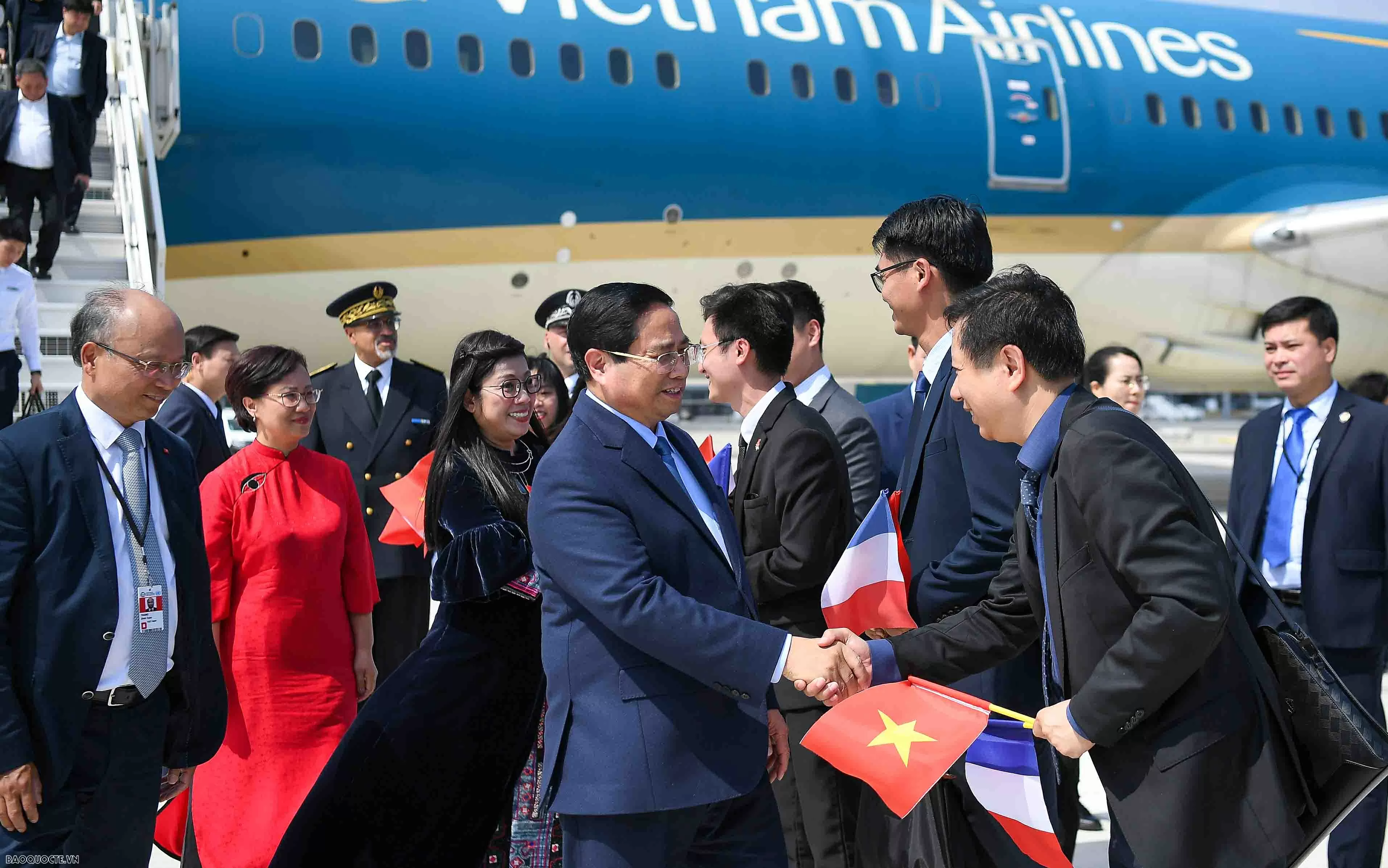 Thủ tướng Phạm Minh Chính và Phu nhân đến Nice, bắt đầu chuyến công tác tại Pháp Thủ tướng Phạm Minh Chính và Phu nhân đến Nice, bắt đầu chuyến công tác tại Pháp