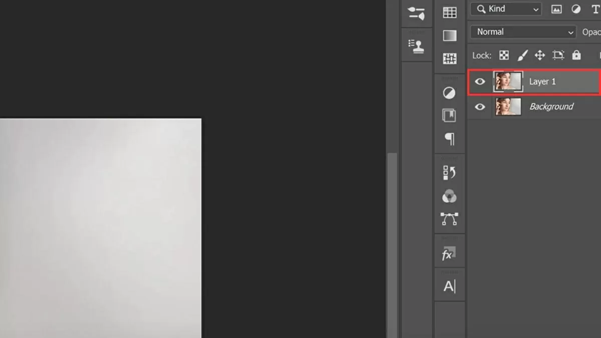 Nhân đôi layer ảnh.