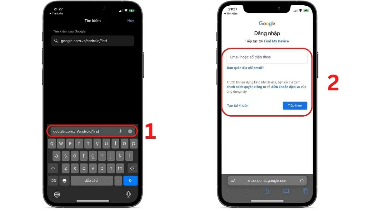 Mở trình duyệt và truy cập.
