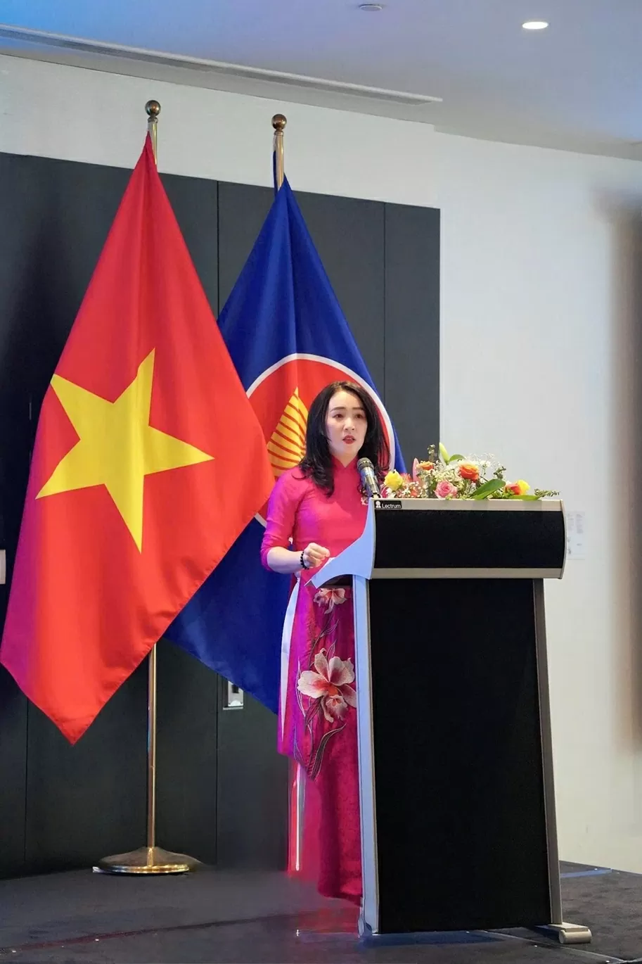 Bà Nguyễn Thị Thủy – Giám đốc Trung tâm bán lẻ MB phát biểu tại sự kiện.