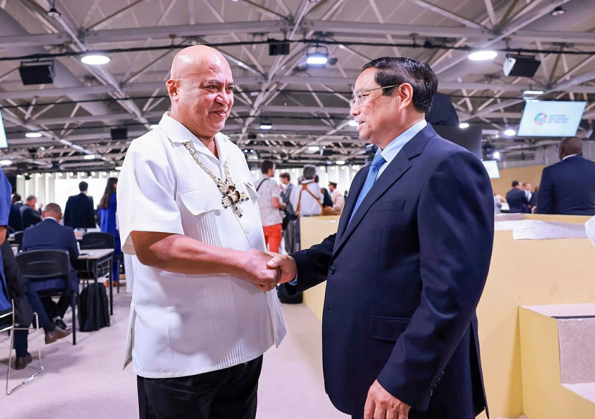 Thủ tướng gặp Thủ tướng Tavalu Thủ tướng gặp Thủ tướng Tavalu