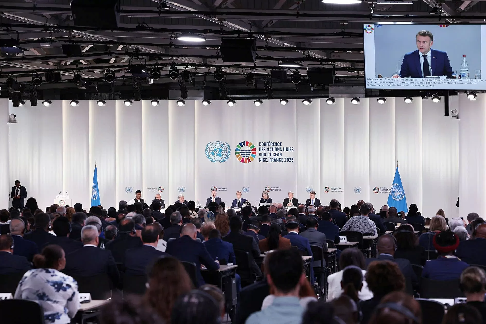 Phiên khai mạc Hội nghị UNOC 3 - Ảnh: TTXVN Phiên khai mạc Hội nghị UNOC 3 - Ảnh: TTXVN