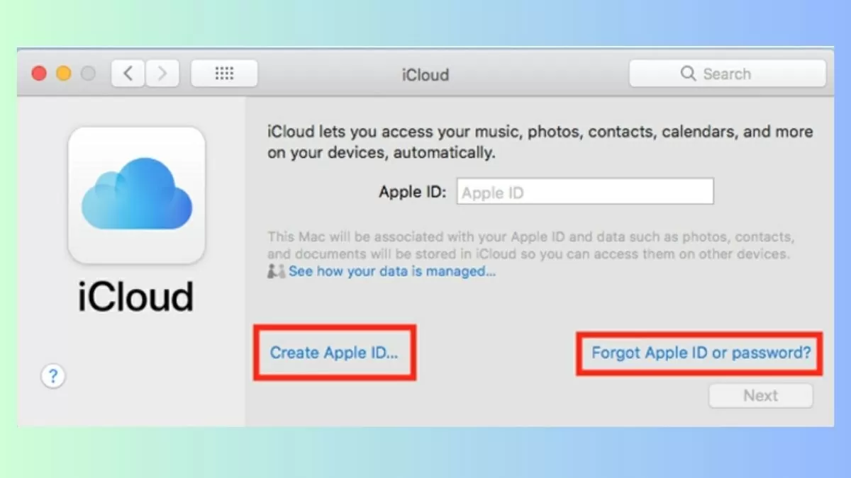 Sau đó, đăng nhập bằng Apple ID của bạn.