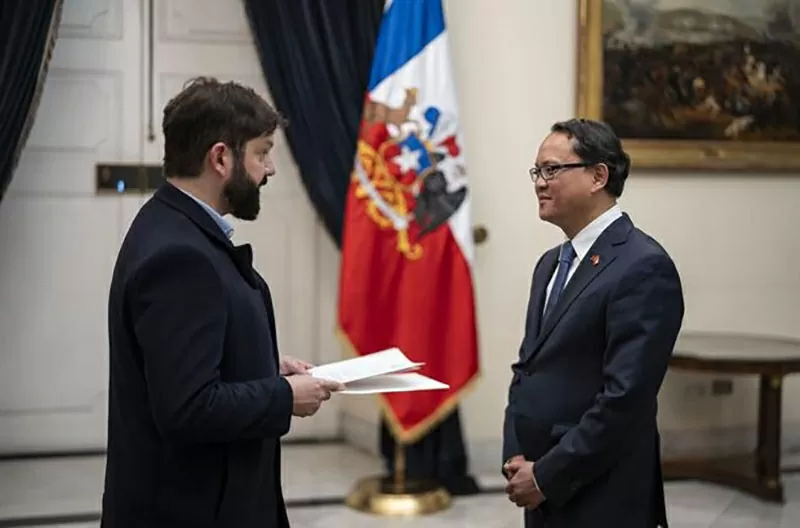 Đại sứ Nguyễn Việt Cường trình Thư ủy nhiệm lên Tổng thống Chile Đại sứ Nguyễn Việt Cường trình Thư ủy nhiệm lên Tổng thống Chile