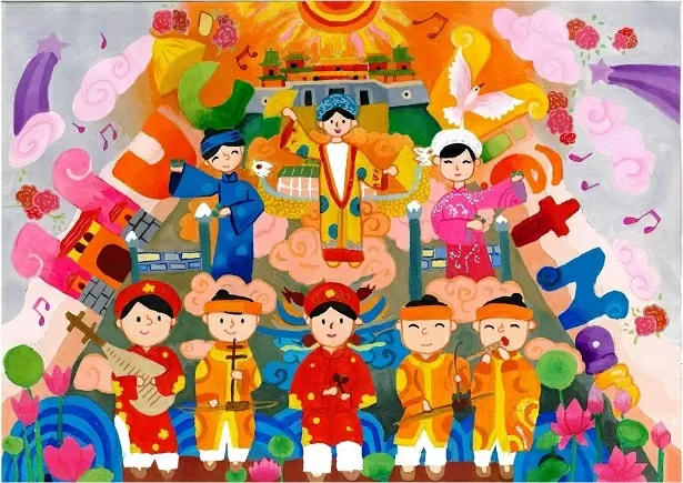 Tranh vẽ ‘Rực rỡ Việt Nam” được du hành ở nước Pháp Tranh vẽ ‘Rực rỡ Việt Nam” được du hành ở nước Pháp