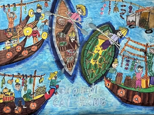 Tranh vẽ ‘Rực rỡ Việt Nam” được du hành ở nước Pháp Tranh vẽ ‘Rực rỡ Việt Nam” được du hành ở nước Pháp