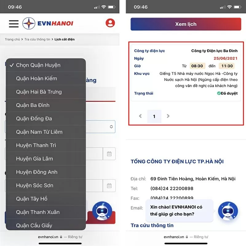 Cập nhật thông tin lịch cúp điện chính xác, mới nhất