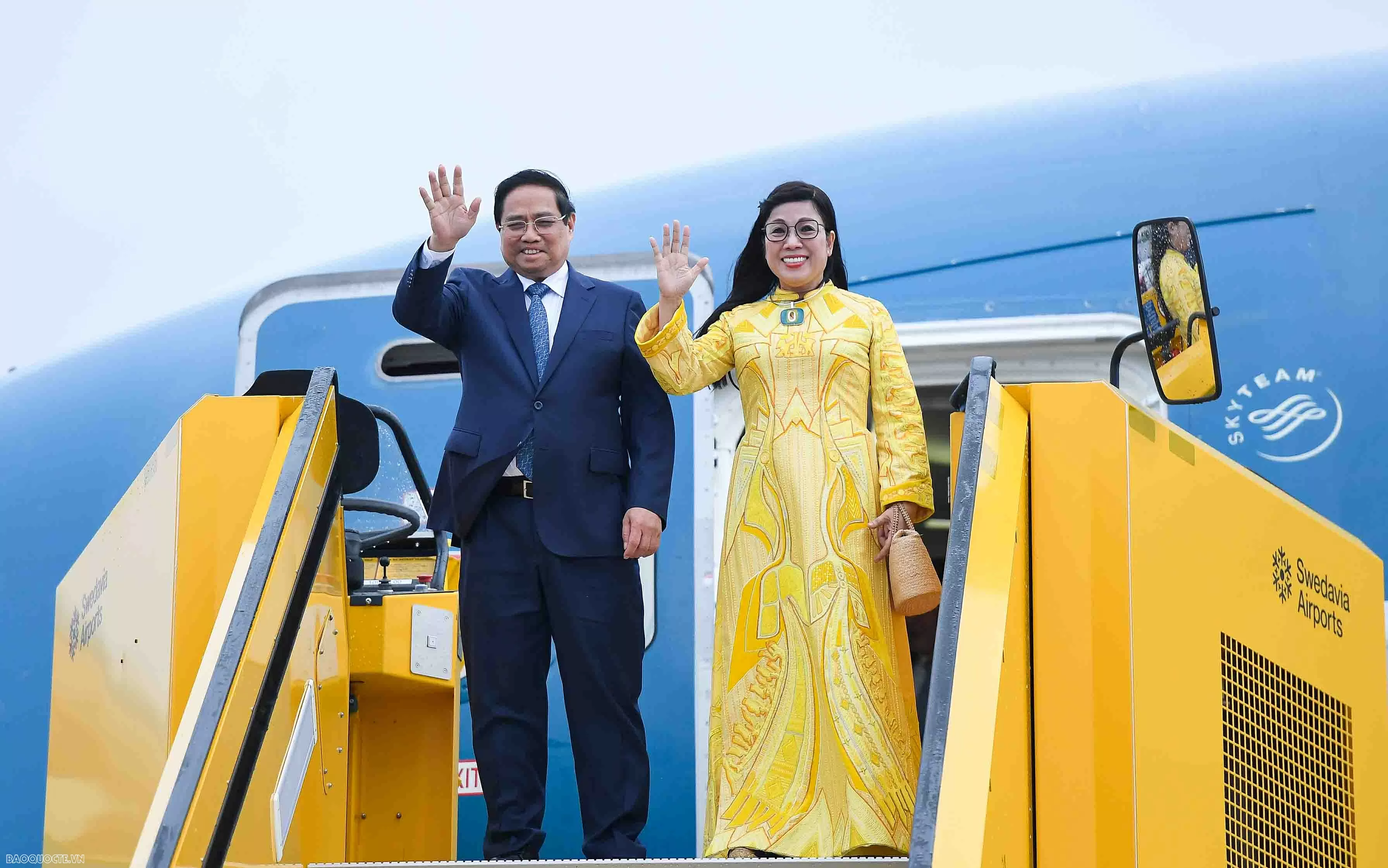 Thủ tướng Phạm Minh Chính và Phu nhân đến Stockholm, bắt đầu thăm chính thức Thuỵ Điển