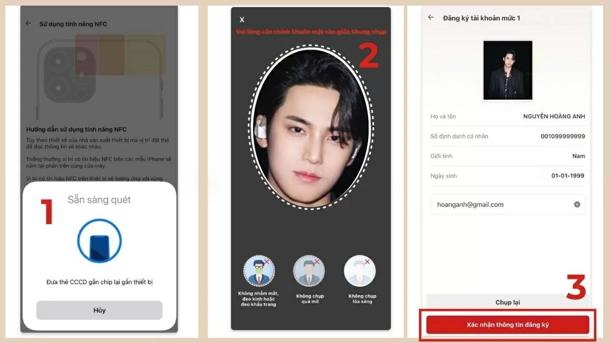 Nhấn Xác nhận thông tin đăng ký để hoàn tất. Nhấn Xác nhận thông tin đăng ký để hoàn tất.