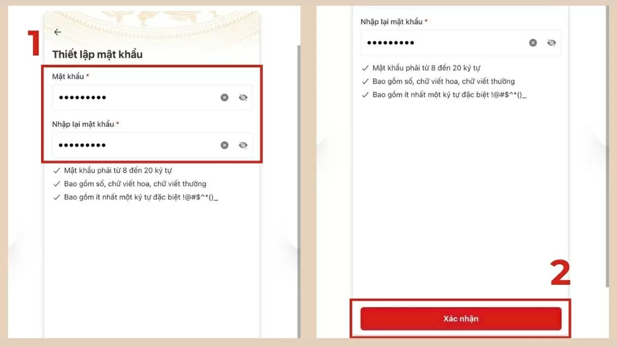 Nhấn Xác nhận. Nhấn Xác nhận.