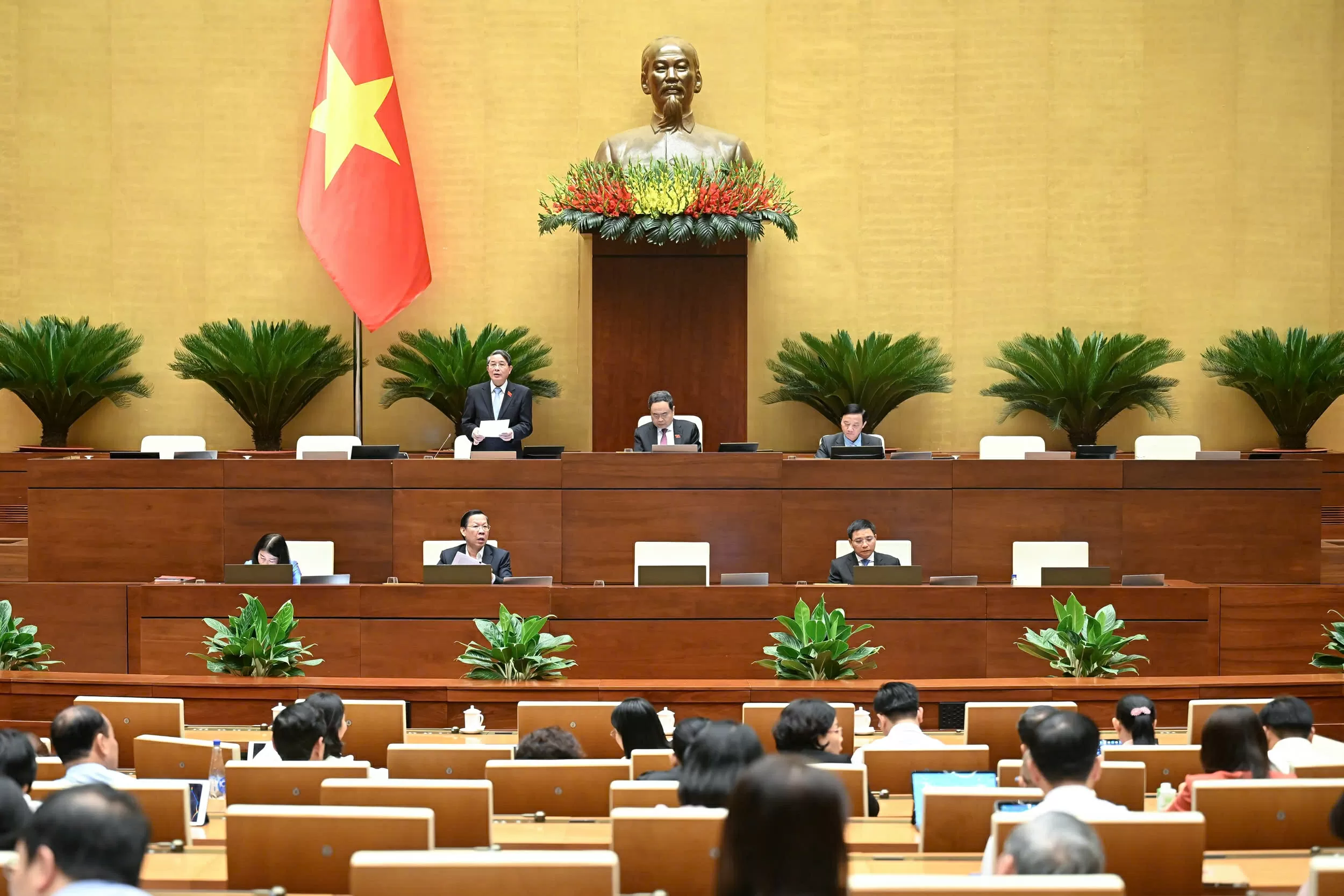 Toàn cảnh phiên thảo luận của Quốc hội chiều 11/6. (Nguồn: Quốc hội) Toàn cảnh phiên thảo luận của Quốc hội chiều 11/6. (Nguồn: Quốc hội)