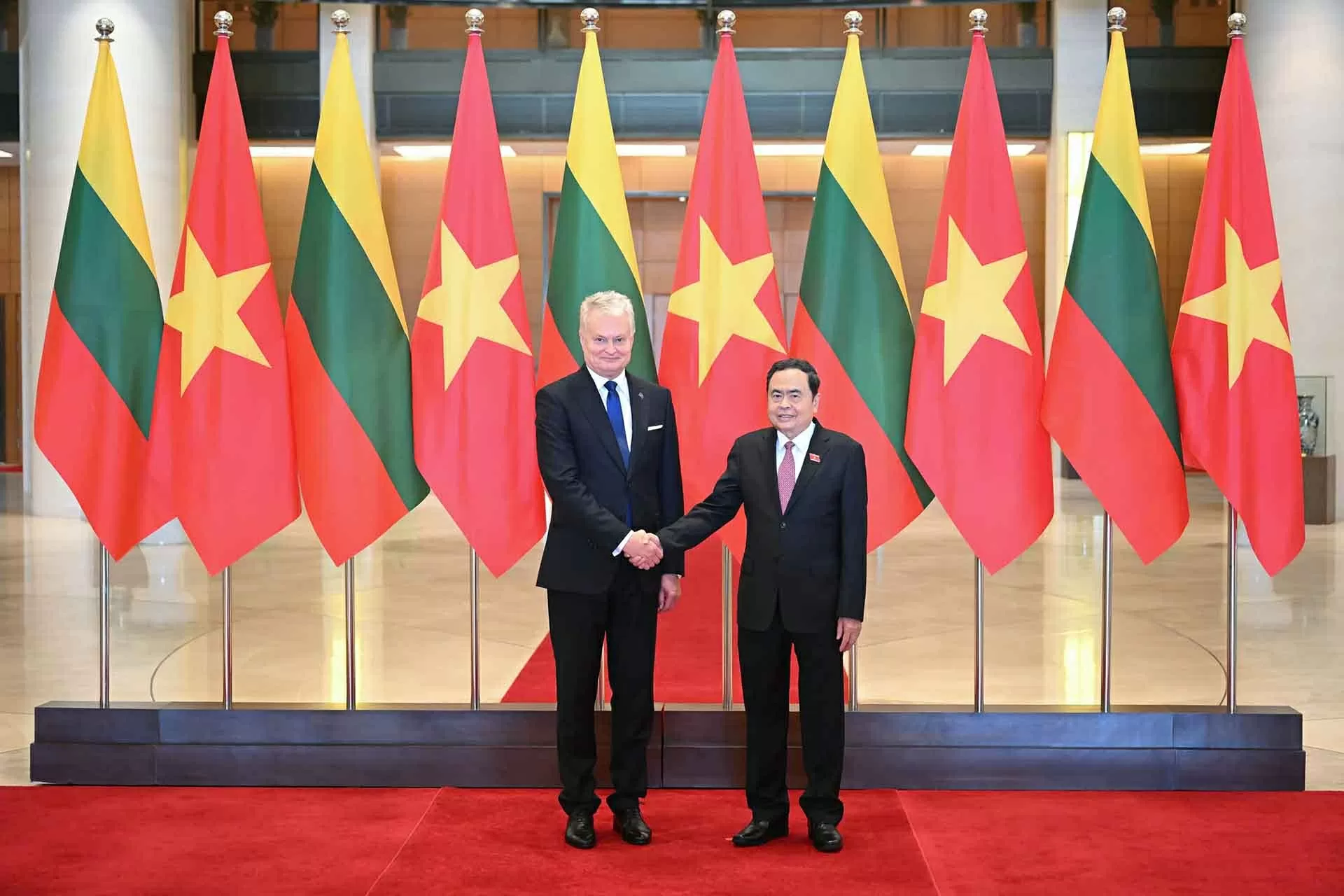Chủ tịch Quốc hội Trần Thanh Mẫn hội kiến Tổng thống Lithuania Gitanas Nauseda Chủ tịch Quốc hội Trần Thanh Mẫn hội kiến Tổng thống Lithuania Gitanas Nauseda