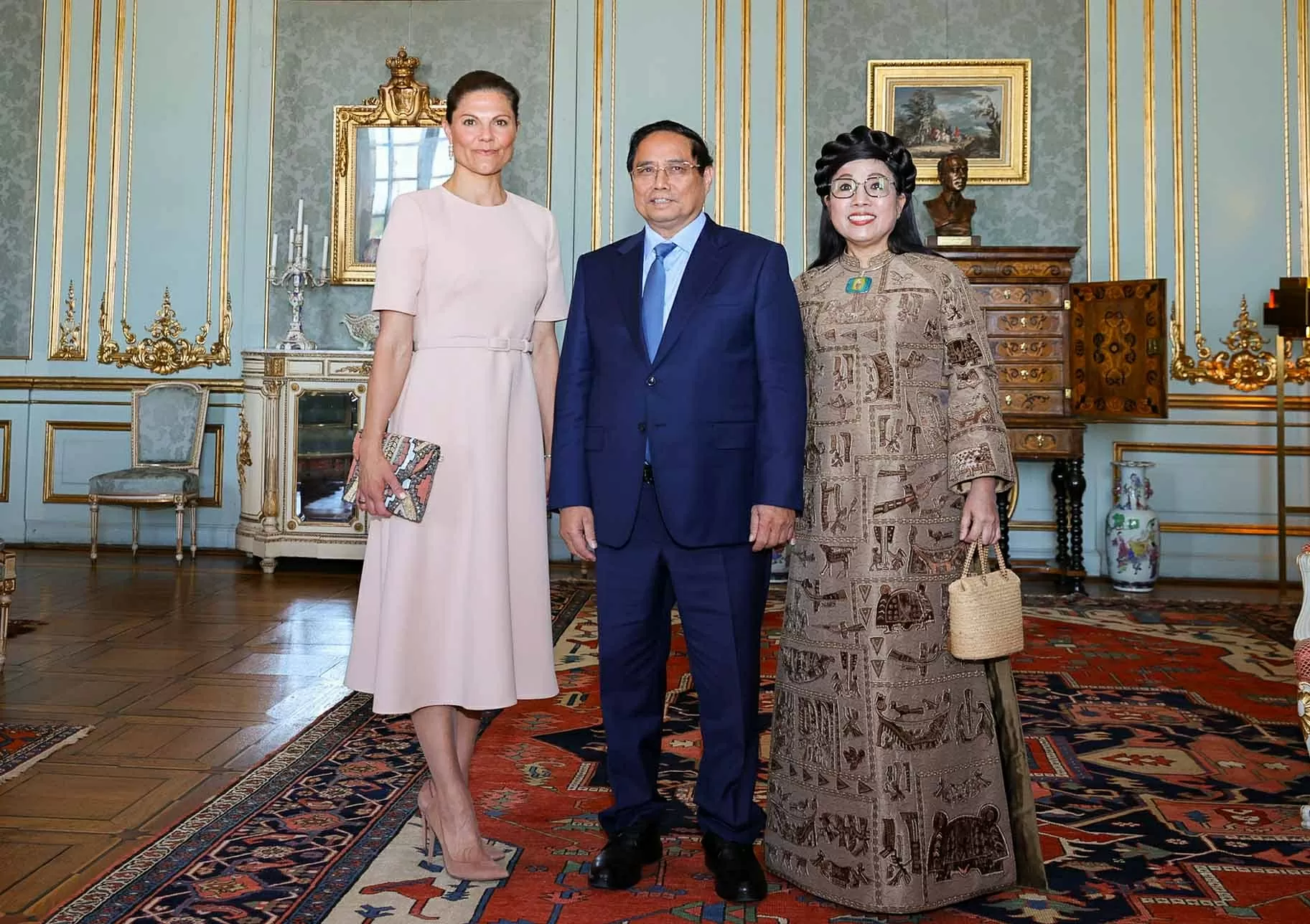 Thủ tướng Phạm Minh Chính hội kiến Công chúa kế vị Thụy Điển và Phu quân Thủ tướng Phạm Minh Chính hội kiến Công chúa kế vị Thụy Điển và Phu quân
