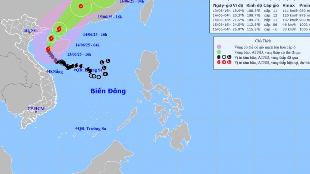 bao so 1 tren vung phia dong khu vuc vinh bac bo song cao 5 7m bien dong du doi