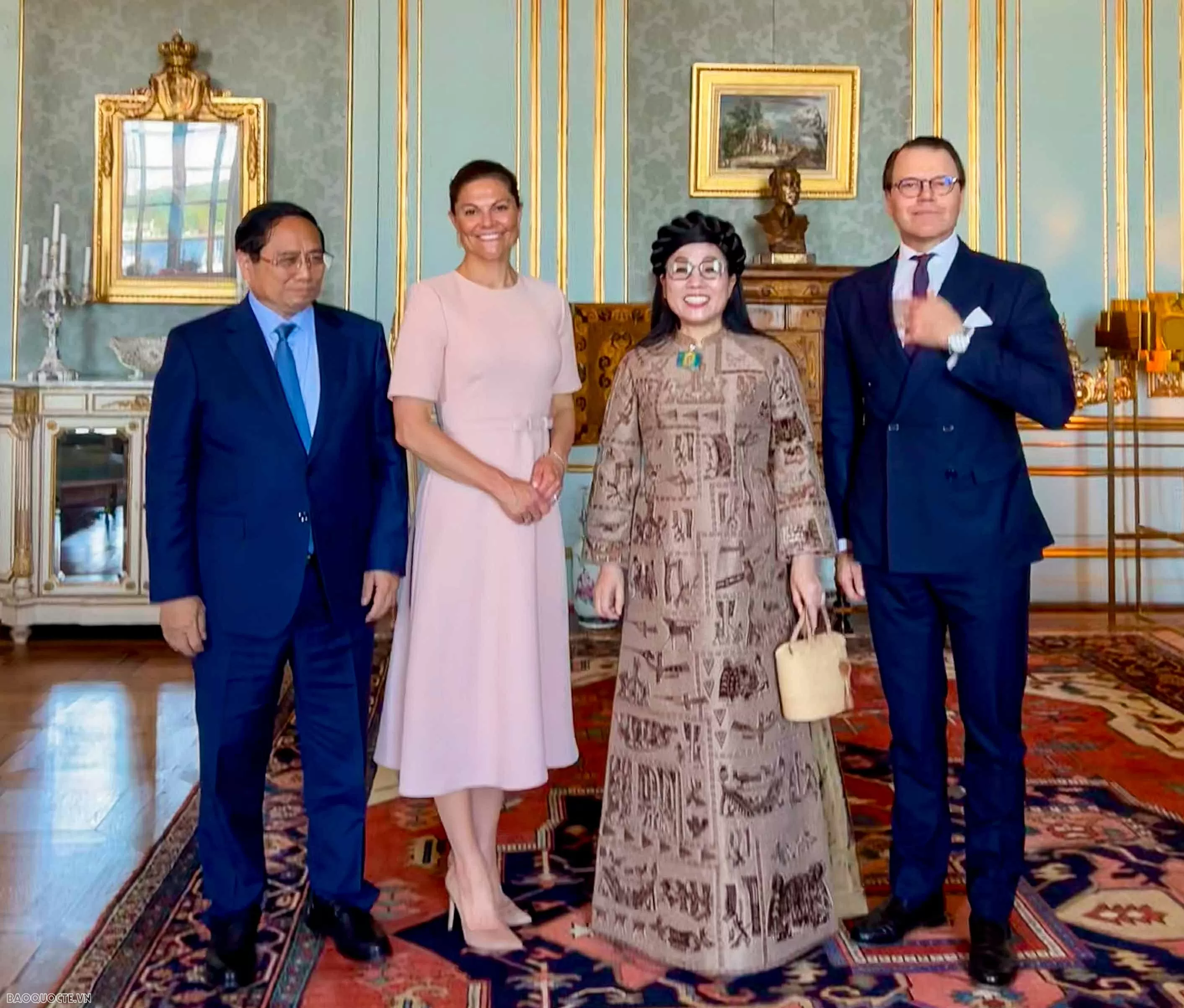 Thủ tướng Phạm Minh Chính hội kiến Công chúa kế vị Thụy Điển và Phu quân