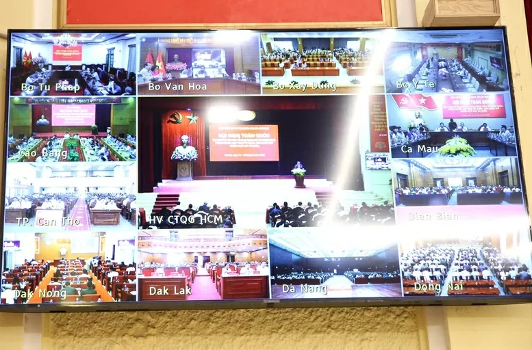 Hội nghị toàn quốc tập huấn về tổ chức và hoạt động của tổ chức Đảng, chính quyền, Mặt trận Tổ quốc, đoàn thể: 11.000 điểm cầu, 1,5 triệu đại biểu tham dự Hội nghị toàn quốc tập huấn về tổ chức và hoạt động của tổ chức Đảng, chính quyền, Mặt trận Tổ quốc, đoàn thể: 11.000 điểm cầu, 1,5 triệu đại biểu