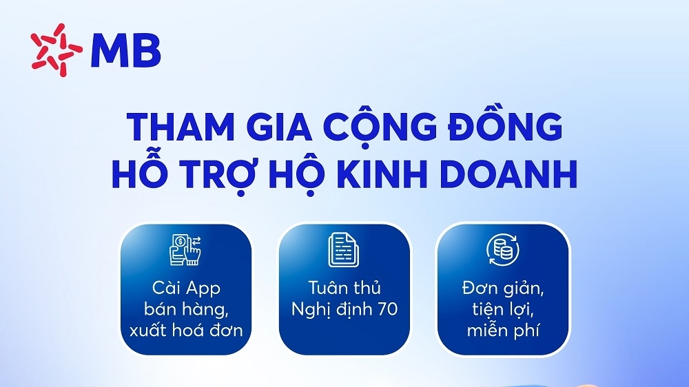 Chính thức: MB tặng miễn phí App quản lý bán hàng, xuất hóa đơn điện tử chỉ cần điện thoại