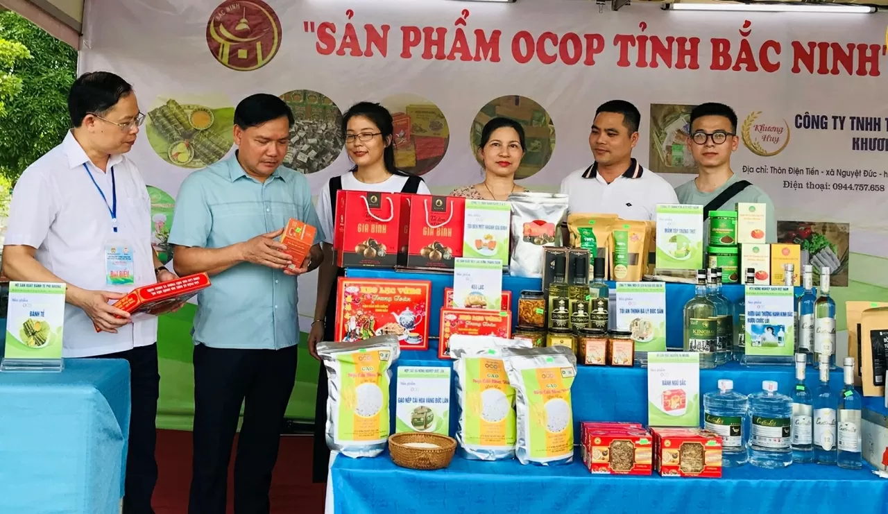 Sản phẩm OCOP Bắc Ninh được người dân tin tưởng, lựa chọn. (Ảnh: HT) Sản phẩm OCOP Bắc Ninh được người dân tin tưởng, lựa chọn. (Ảnh: HT)