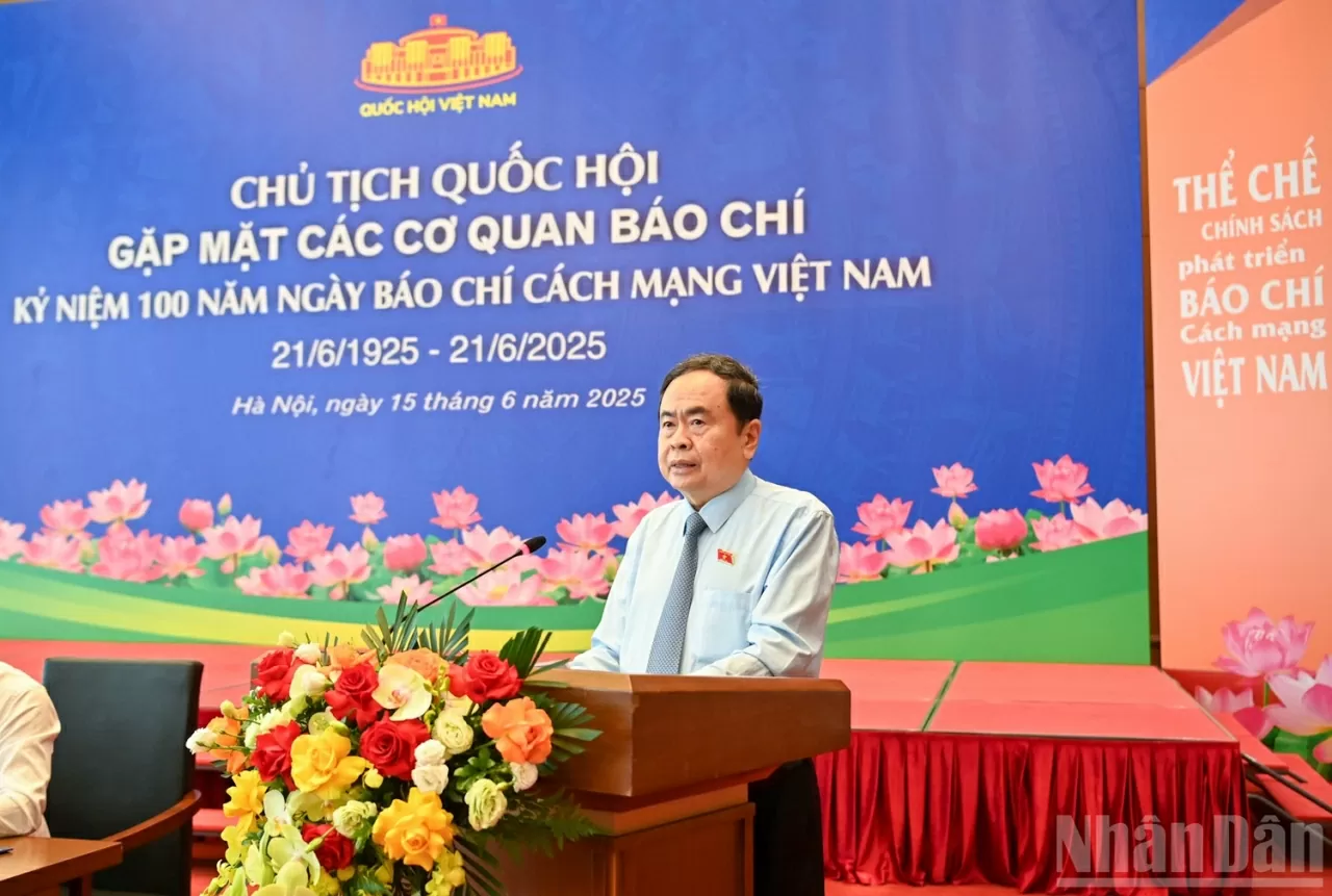 Chủ tịch Quốc hội Trần Thanh Mẫn phát biểu. (Nguồn: Quochoi.vn) Chủ tịch Quốc hội Trần Thanh Mẫn phát biểu. (Nguồn: Quochoi.vn)