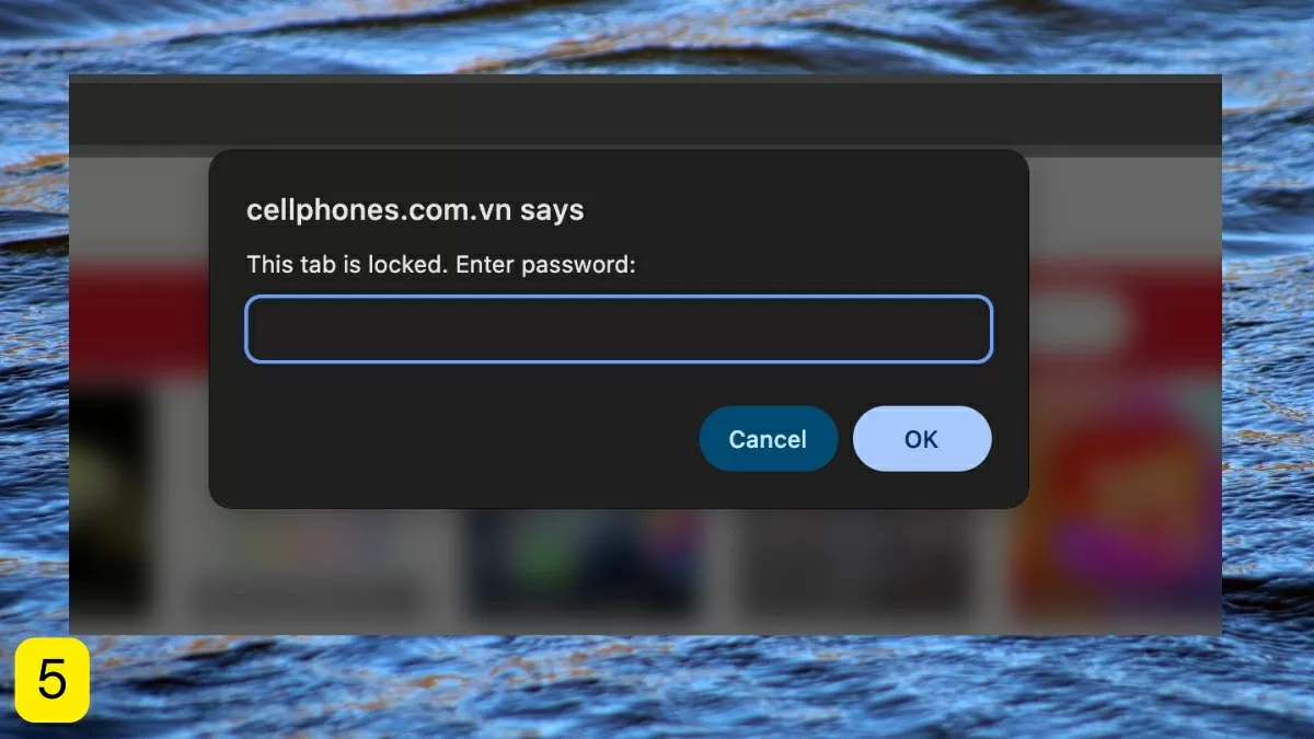Lần sau vào, bạn phải nhập mật khẩu.