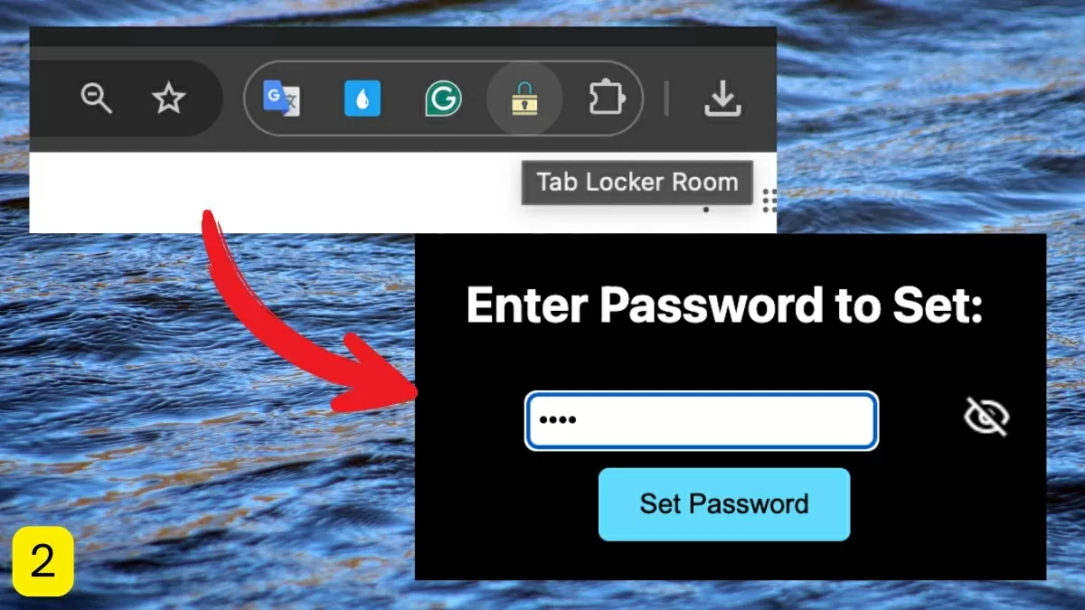 Bấm “Set Password”. Bấm “Set Password”.