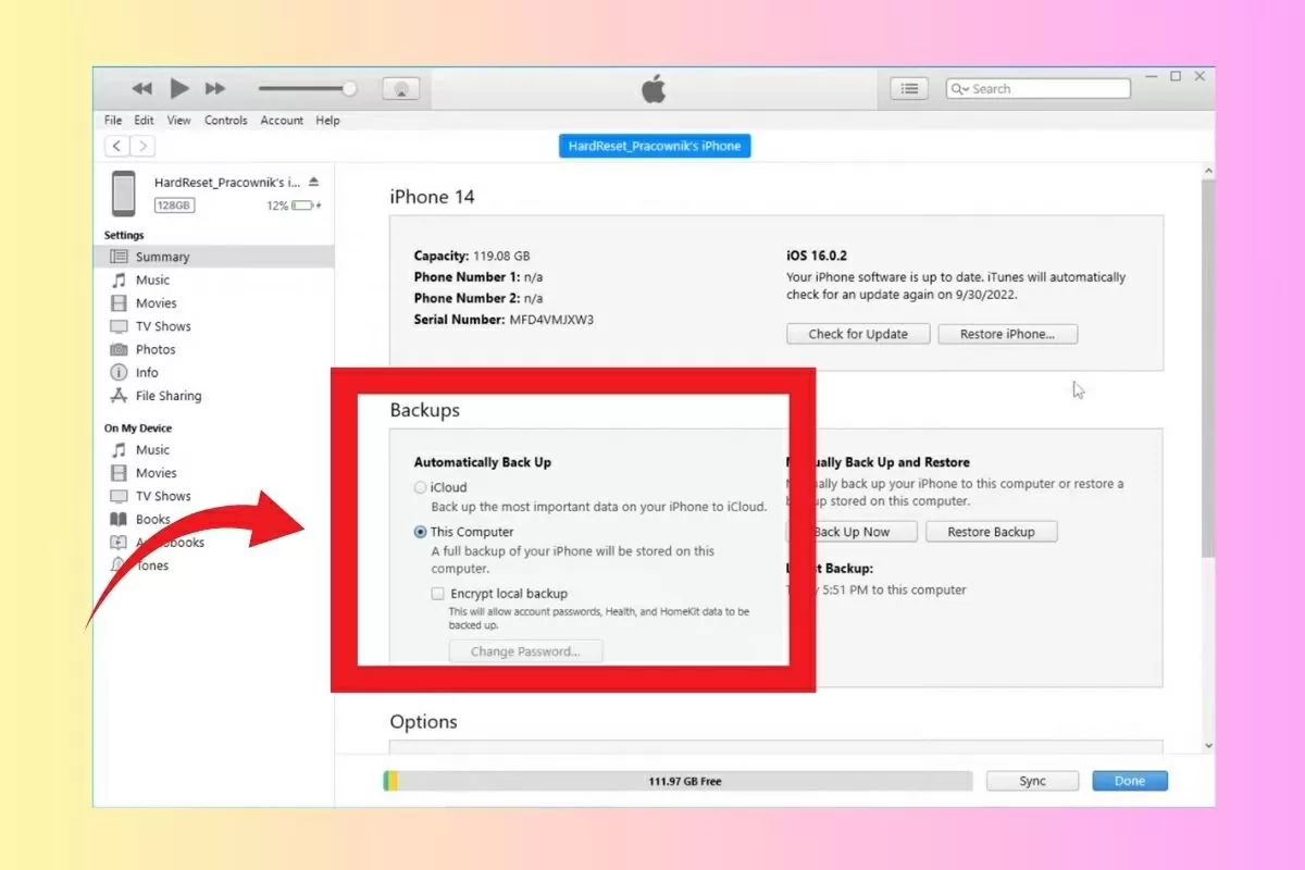 Nếu muốn sao lưu dữ liệu hãy làm theo hướng dẫn trên. Nếu muốn sao lưu dữ liệu hãy làm theo hướng dẫn trên.
