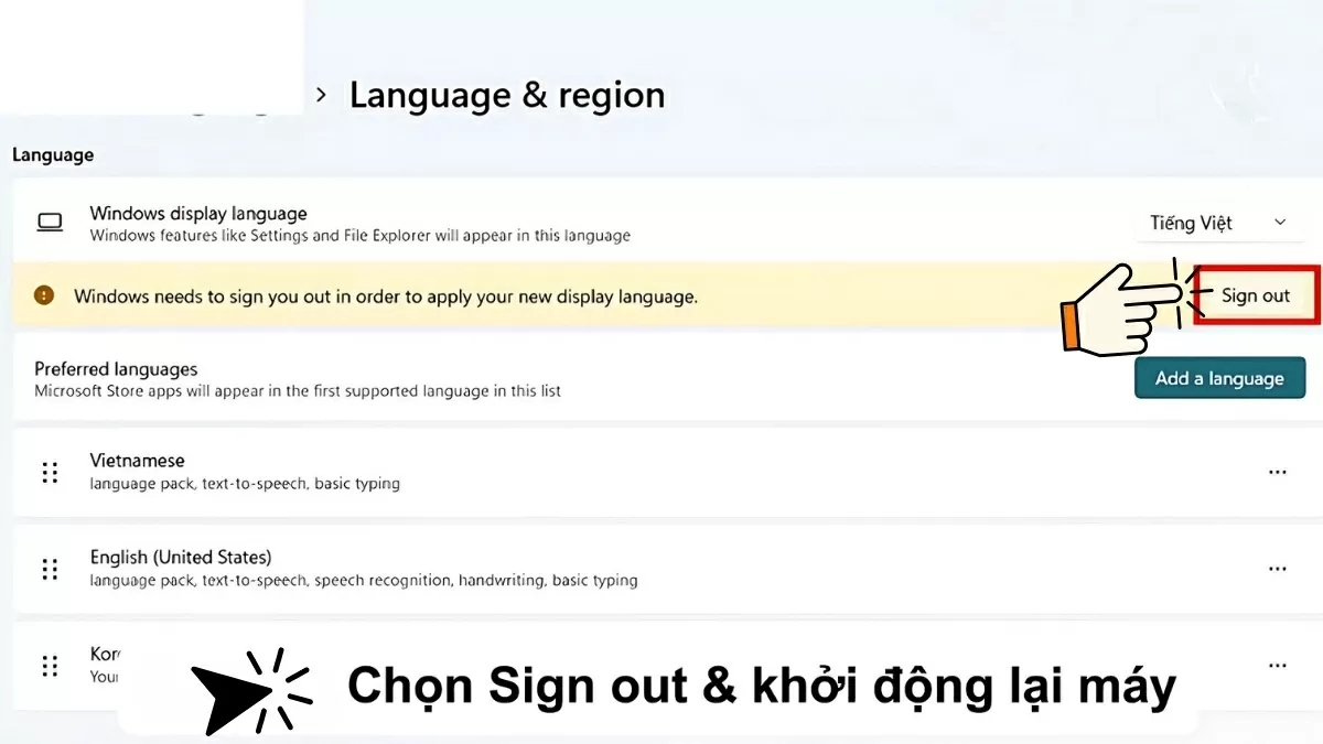 Hoàn tất thay đổi. Hoàn tất thay đổi.