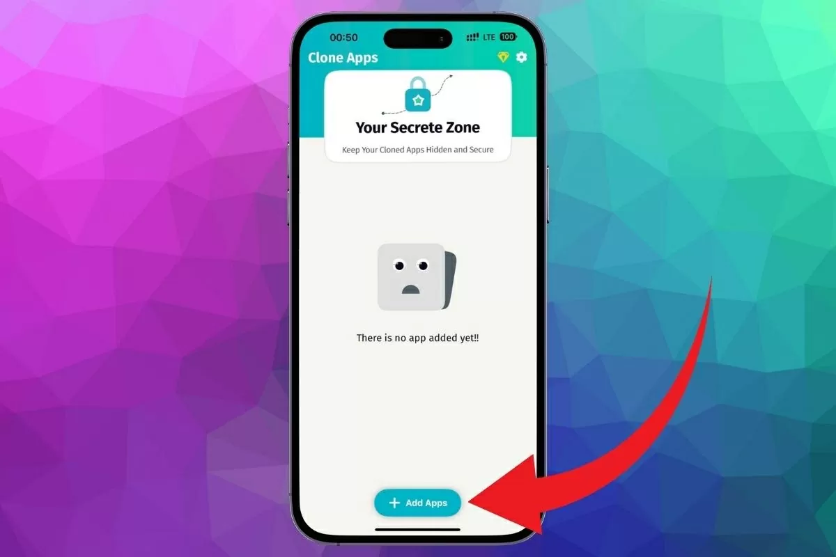 Nhấn biểu tượng dấu “+”.