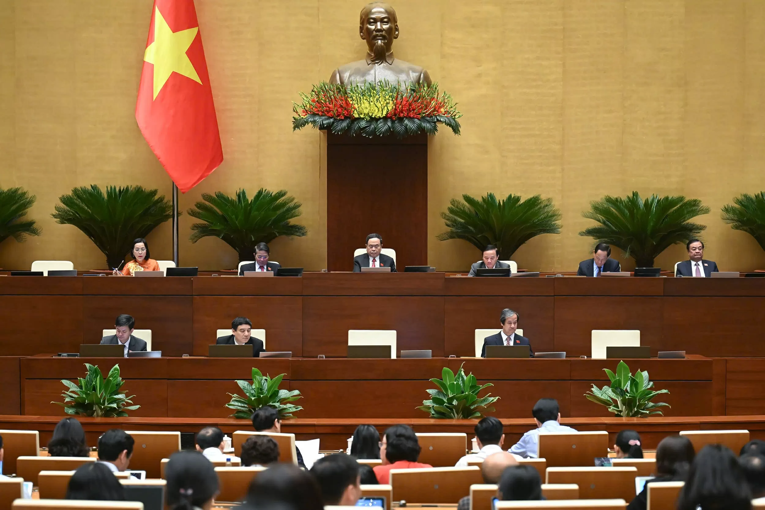 Toàn cảnh phiên họp Quốc hội sáng 16/6. (Nguồn: Quốc hội)