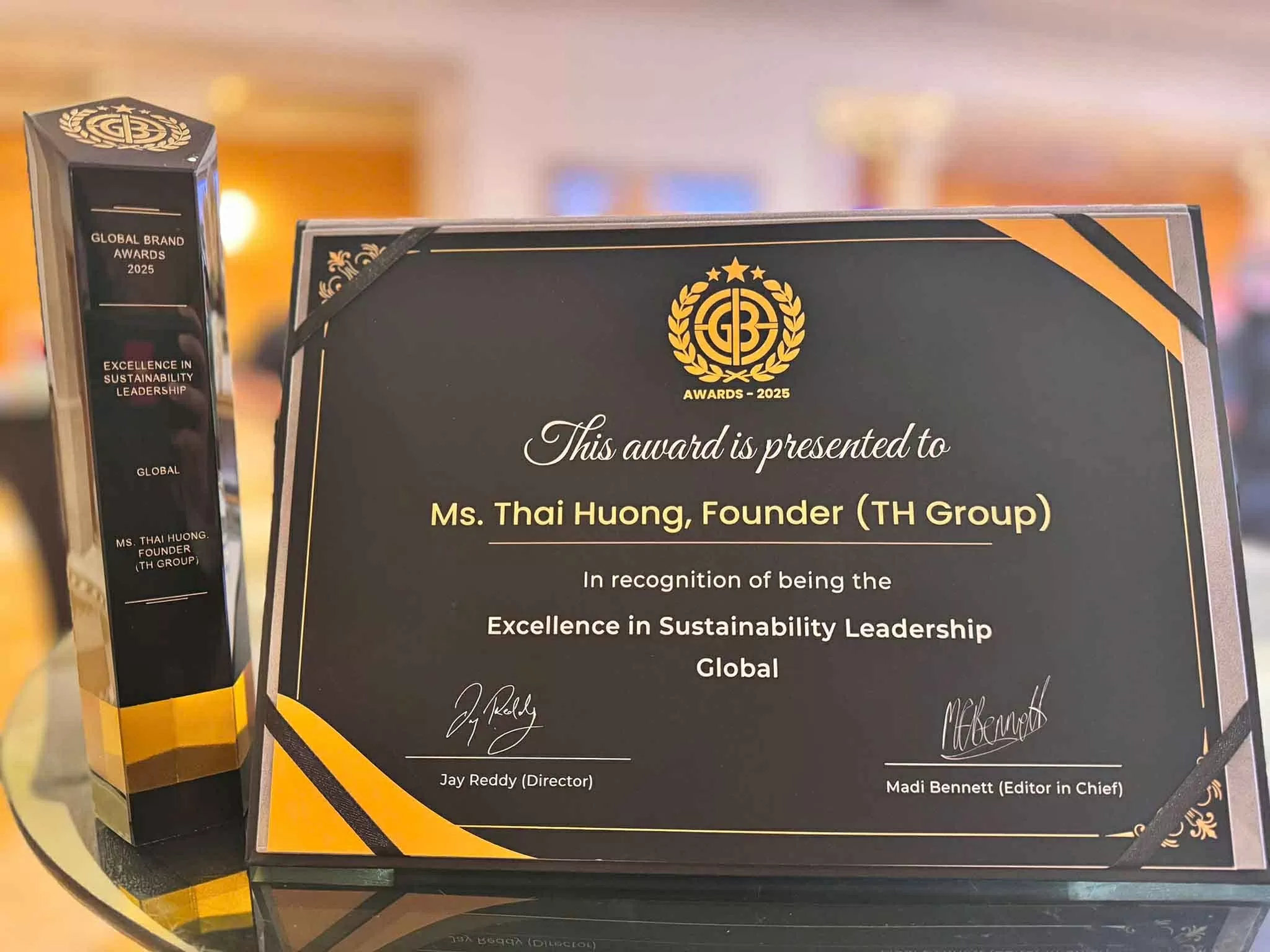 Tập đoàn TH được vinh danh với 4 giải thưởng tại Global Brand Awards 2025