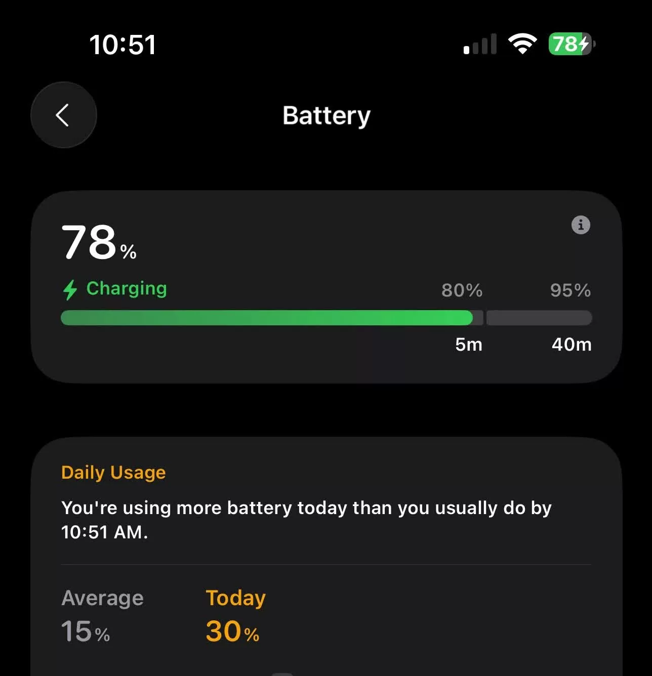 Tính năng hiển thị thời gian sạc đầy pin chính thức xuất hiện trên iOS 26. Tính năng hiển thị thời gian sạc đầy pin chính thức xuất hiện trên iOS 26.