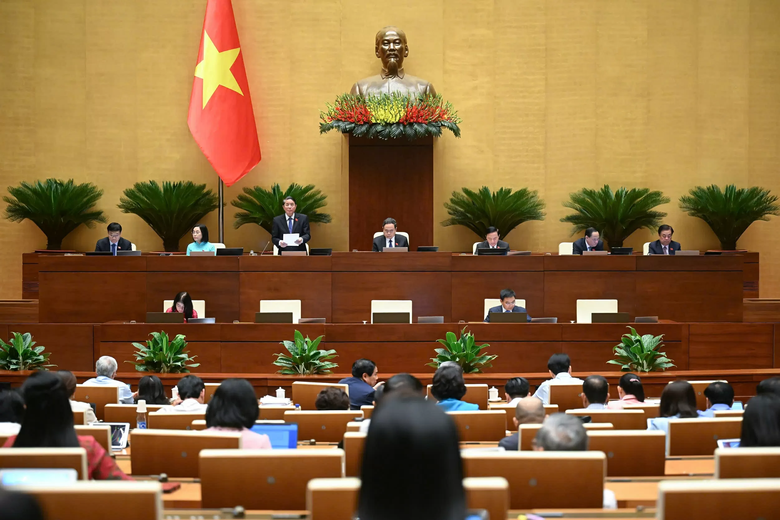 Toàn cảnh phiên họp Quốc hội chiều 17/6. (Nguồn: Quốc hội) Toàn cảnh phiên họp Quốc hội chiều 17/6. (Nguồn: Quốc hội)