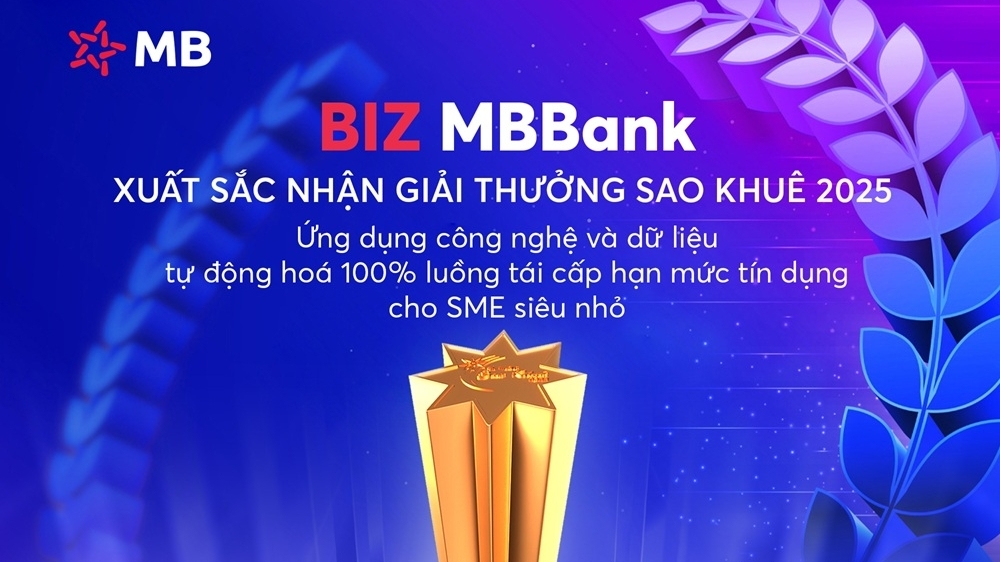 Được đánh giá 5 sao, sản phẩm vay vốn tín chấp dựa trên dữ liệu của MB Bank thắng lớn tại Sao Khuê 2025