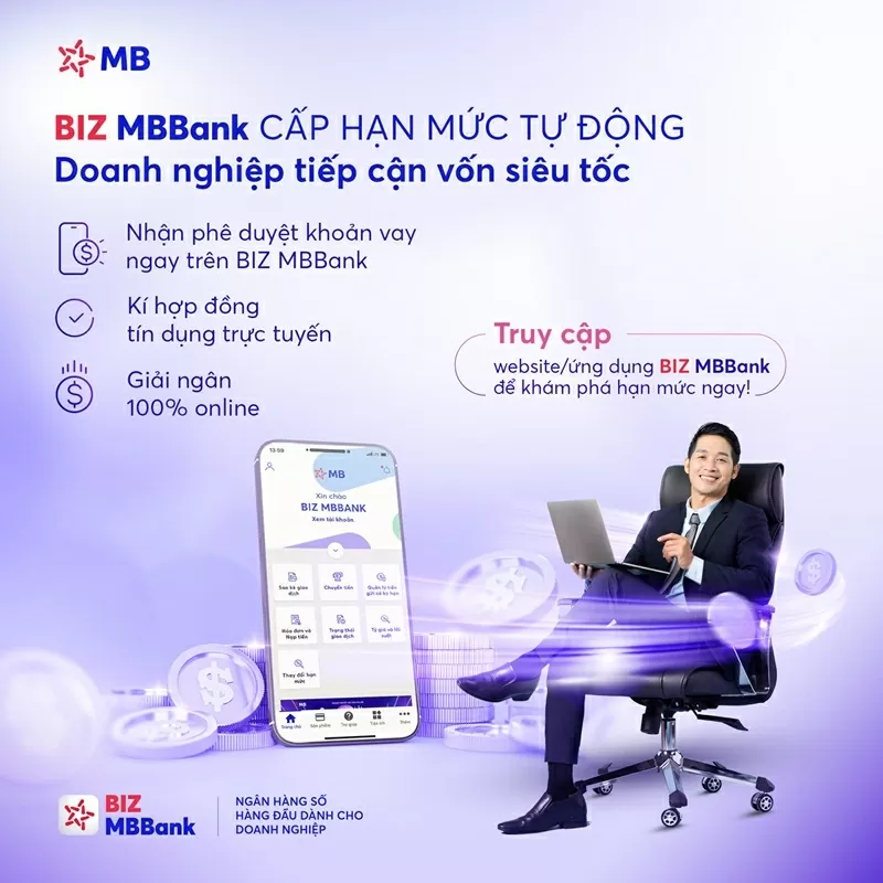 Với doanh nghiệp cần nguồn vốn dự trữ, hạn mức tại BIZ MBBank như 1 khoản “bảo hiểm” mà ngân hàng chỉ tính lãi tại thời điểm doanh nghiệp giải ngân.