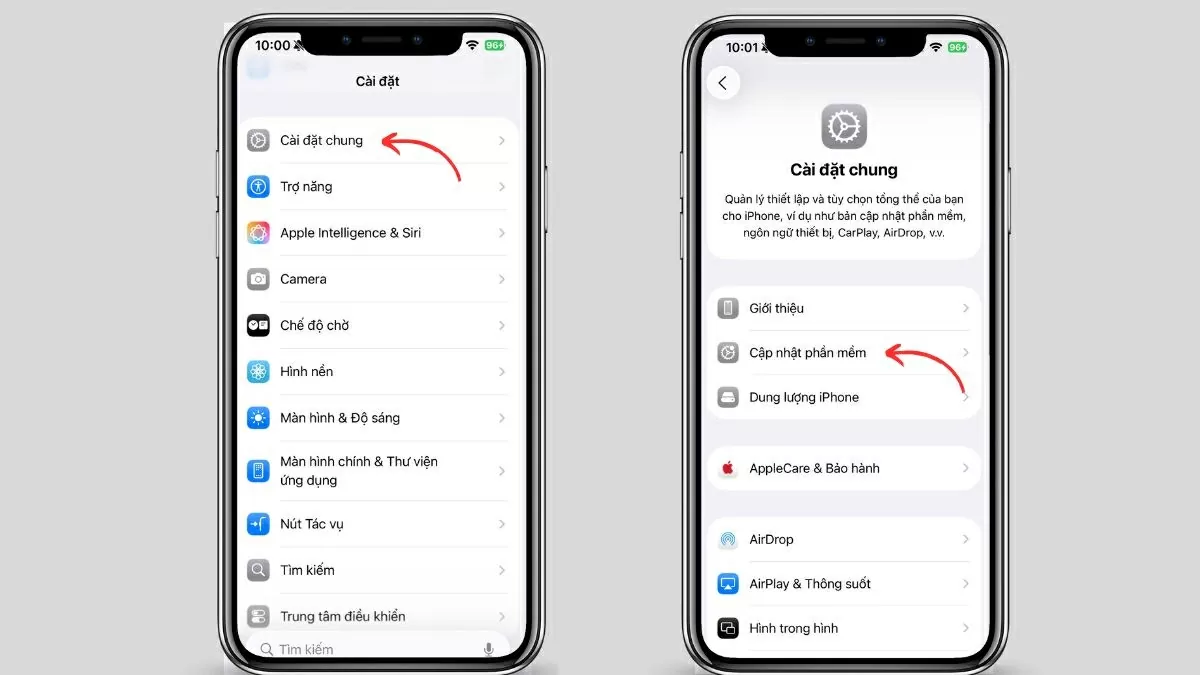 Truy cập Cài đặt. Truy cập Cài đặt.