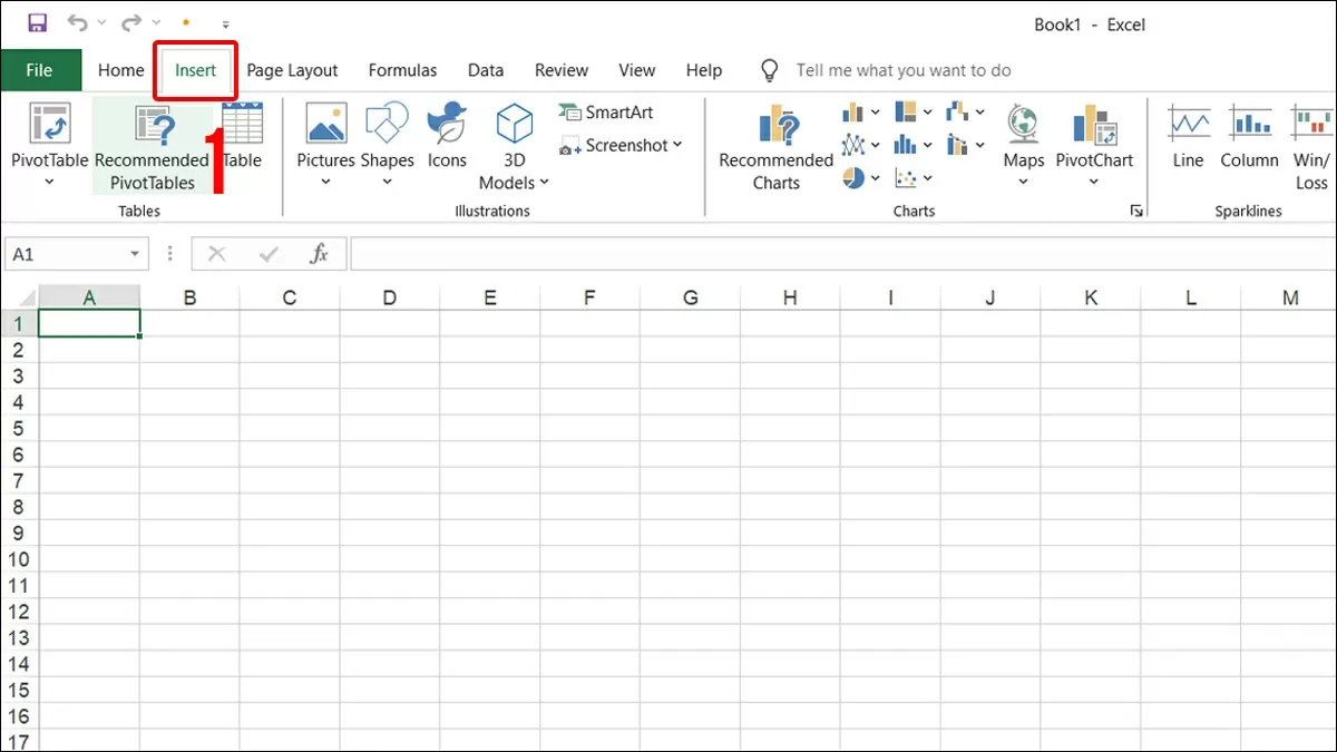 Mở file Excel cần chèn PDF. Mở file Excel cần chèn PDF.