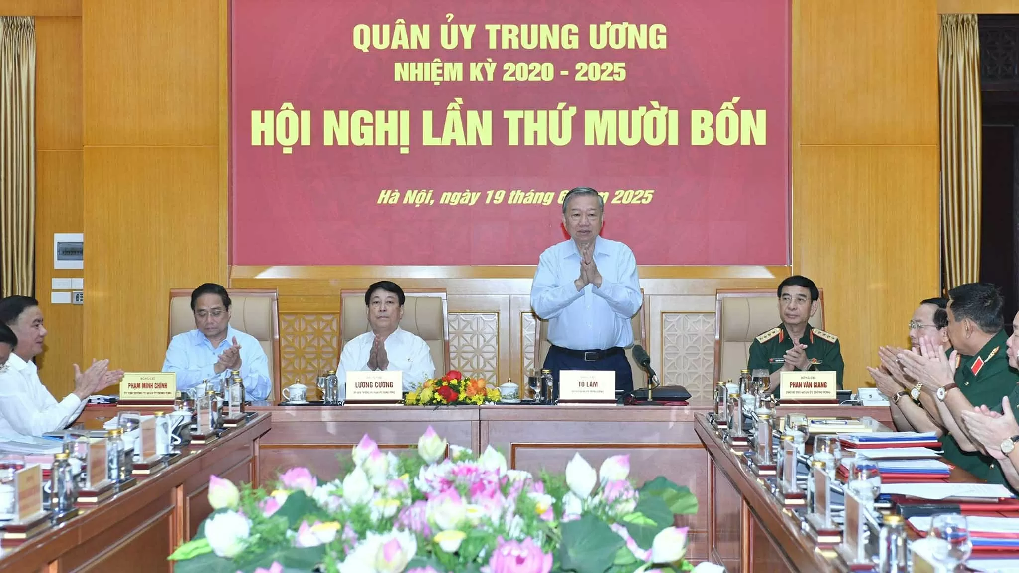 Tổng Bí thư Tô Lâm chủ trì Hội nghị Quân ủy Trung ương lần thứ 14. (Nguồn: Báo Nhân dân)