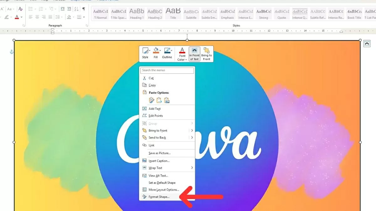 Vẽ một hình Shape bất kỳ. Vẽ một hình Shape bất kỳ.