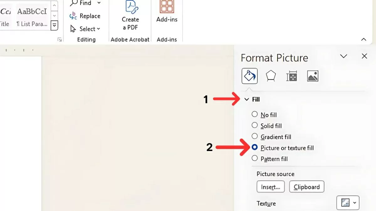 Mở Format Shape để tùy chỉnh.