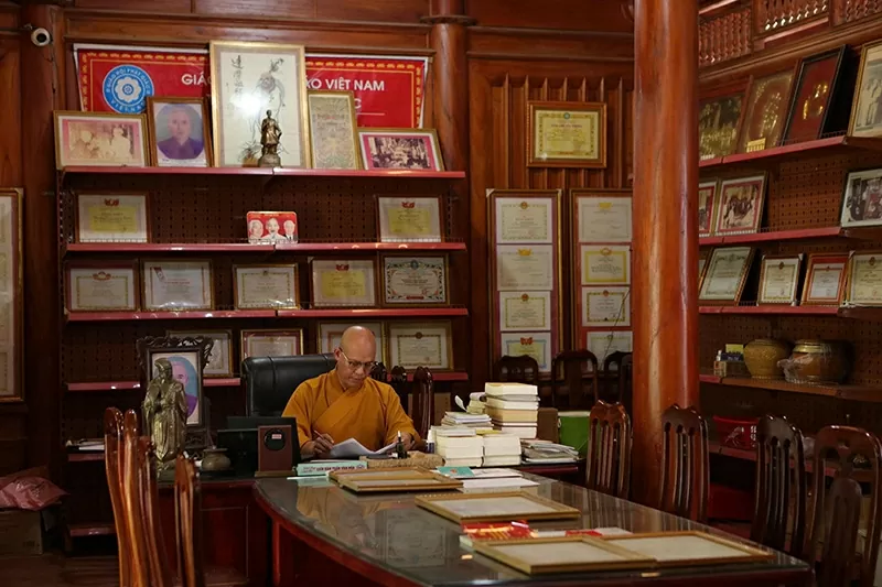 Thượng tọa Ts Thích Thanh Đoàn, trụ trì chùa Thọ Vực, Xuân Phong, Xuân Trường, Nam Định - Trần Ngọc Thoan