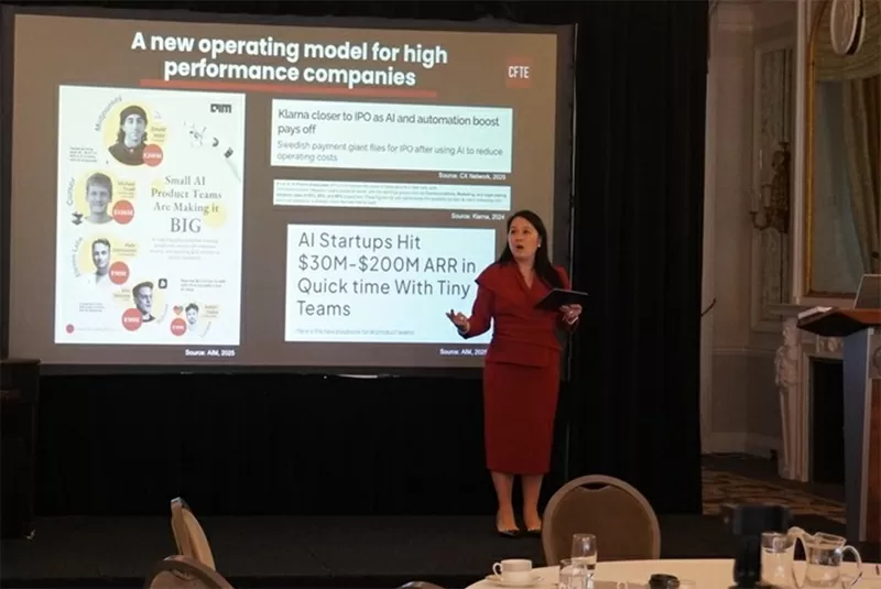 Diễn giả hội thảo - Bà Nguyễn Trâm Anh đồng sáng lập của CFTE – nền tảng giáo dục toàn cầu trong lĩnh vực tài chính số. Ảnh BTC Diễn giả hội thảo - Bà Nguyễn Trâm Anh đồng sáng lập của CFTE – nền tảng giáo dục toàn cầu trong lĩnh vực tài chính số. Ảnh BTC